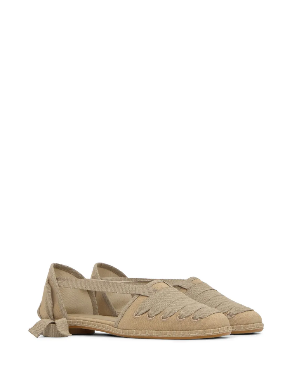 Castañer Glen espadrilles met striksluiting Beige
