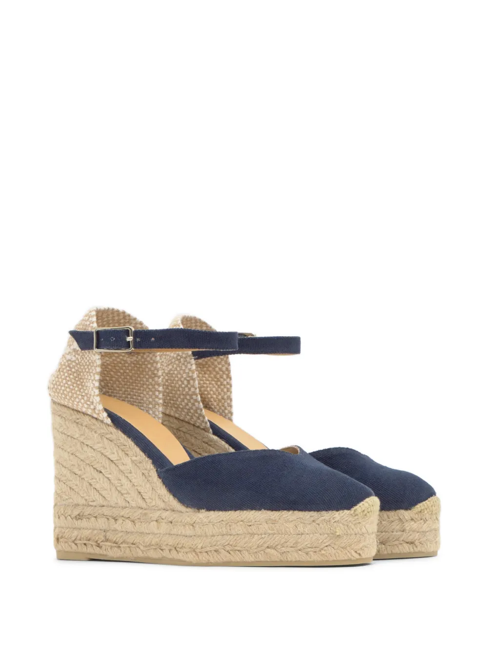 Castañer Carol espadrilles met sleehak Blauw