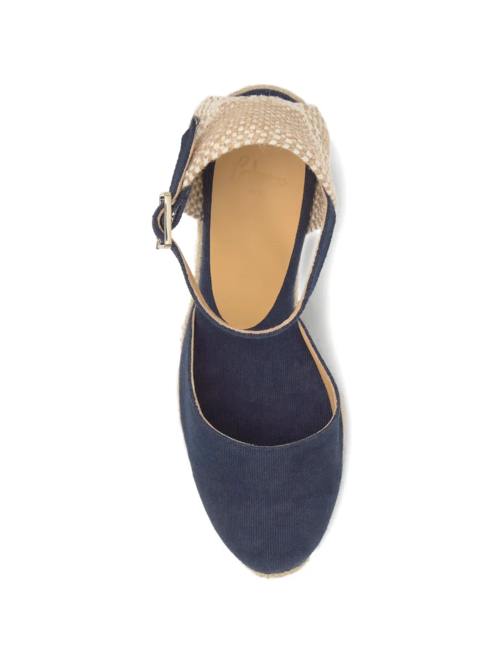 Castañer Carol espadrilles met sleehak Blauw