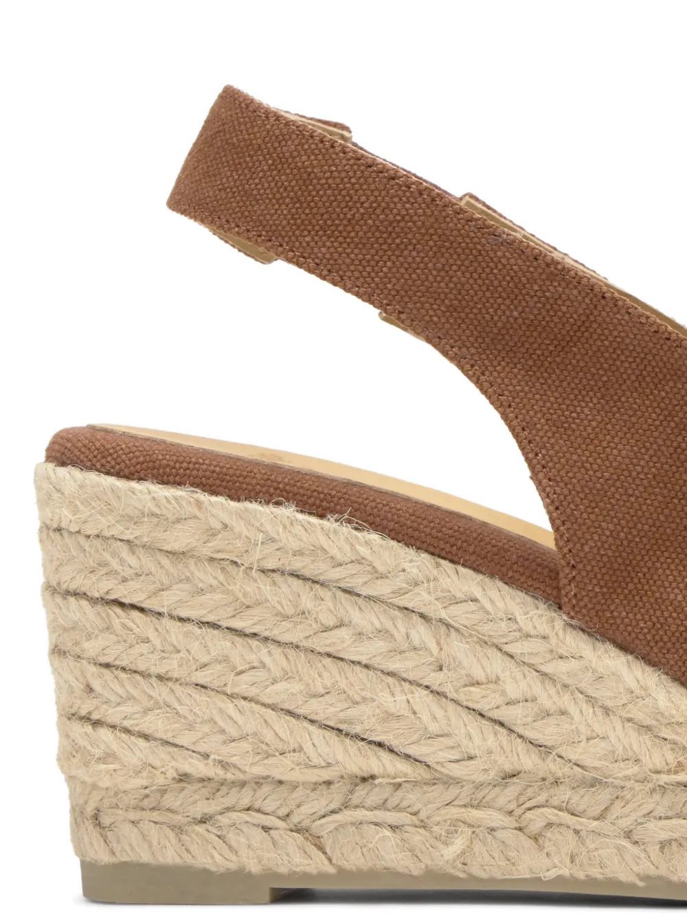 Castañer Diana espadrilles met open neus Bruin