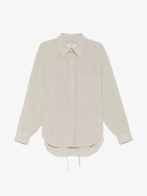 System drawstring-waist shirt
