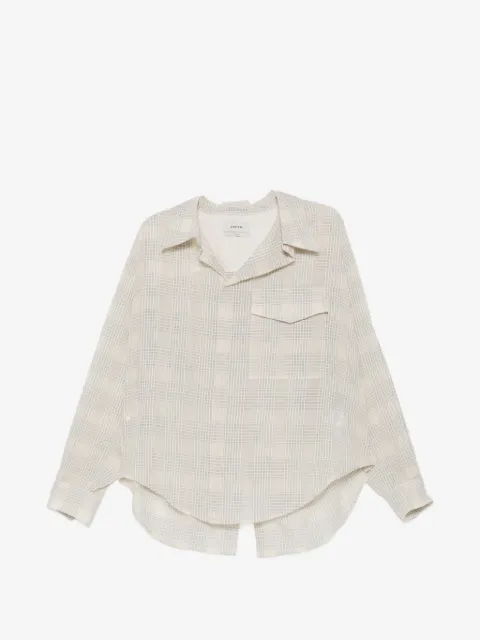 System transformable checked shirt