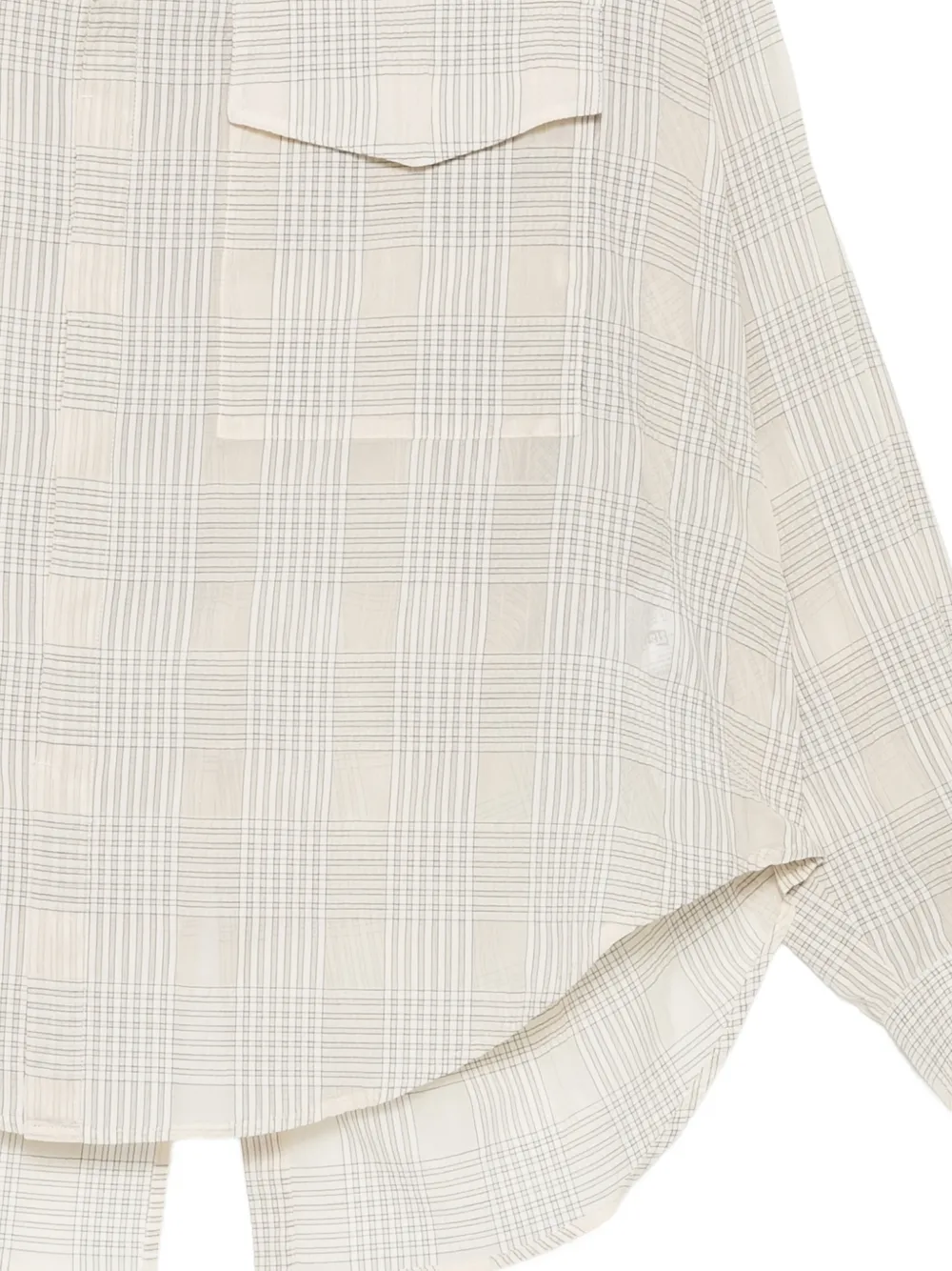  System Transformable Checked Shirt - Tons Neutres 