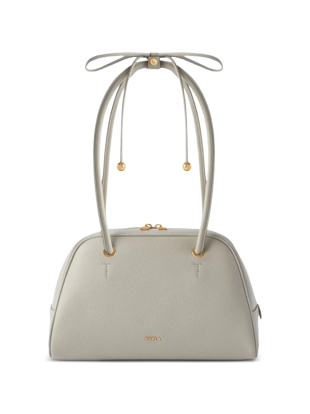 Furla medium Dome leather tote bag - Grigio