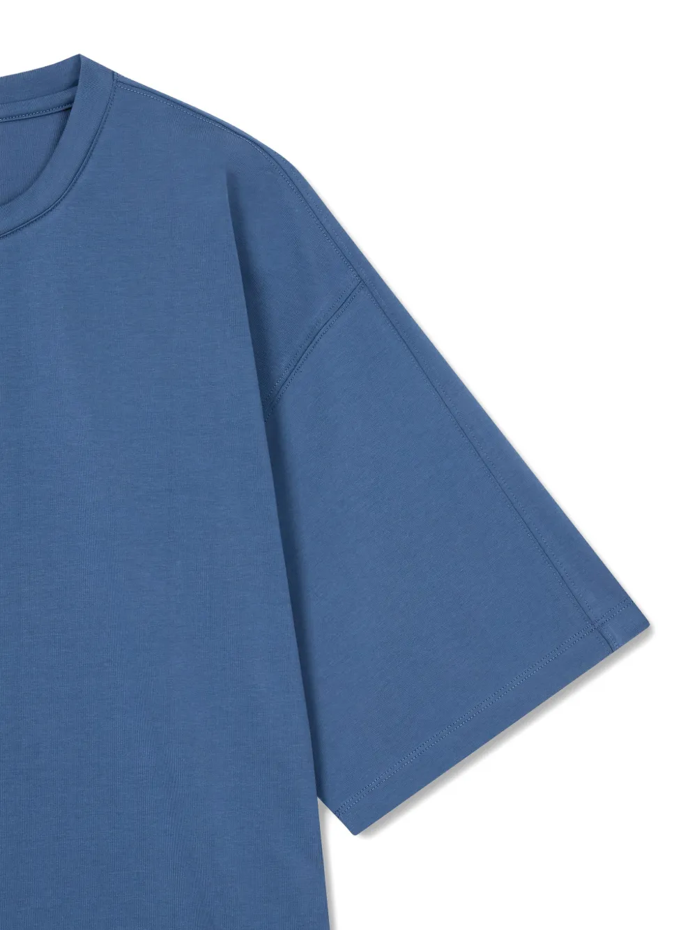 TOMBOY T-shirt met drukknoopsluiting Blauw