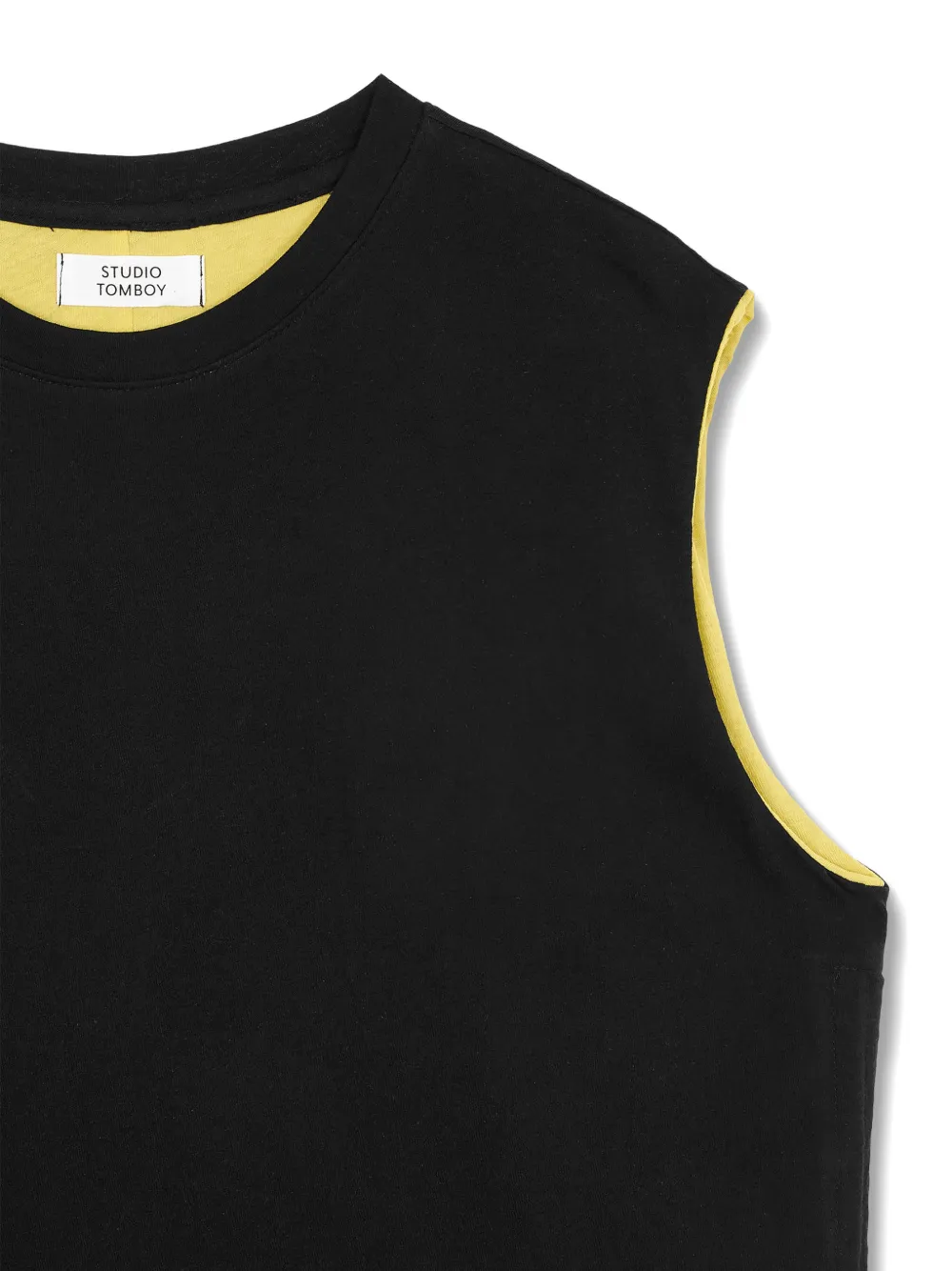TOMBOY Mouwloze top met trekkoord Zwart