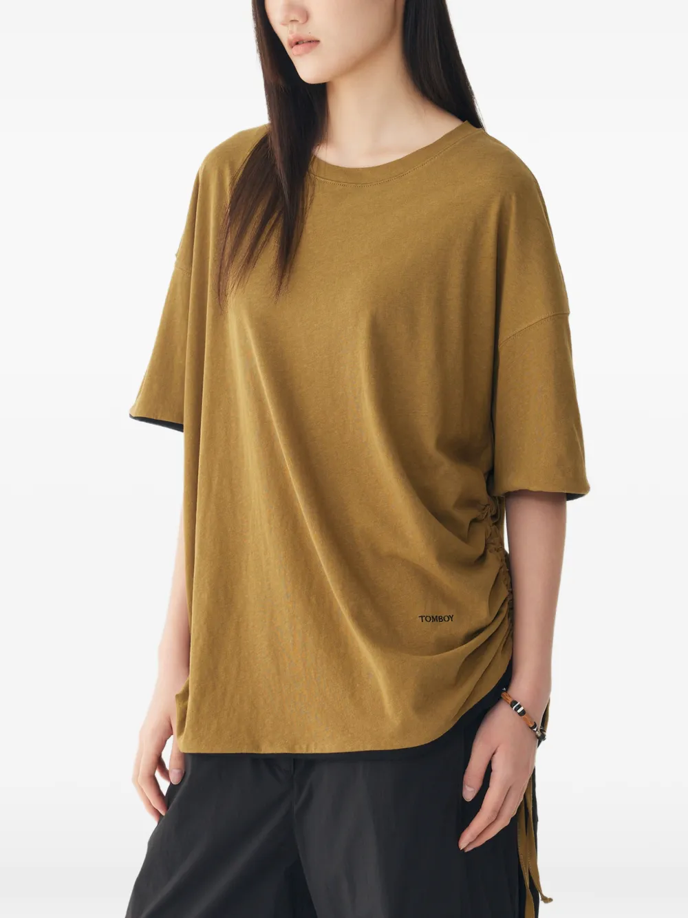 TOMBOY T-shirt met lintdetail Groen