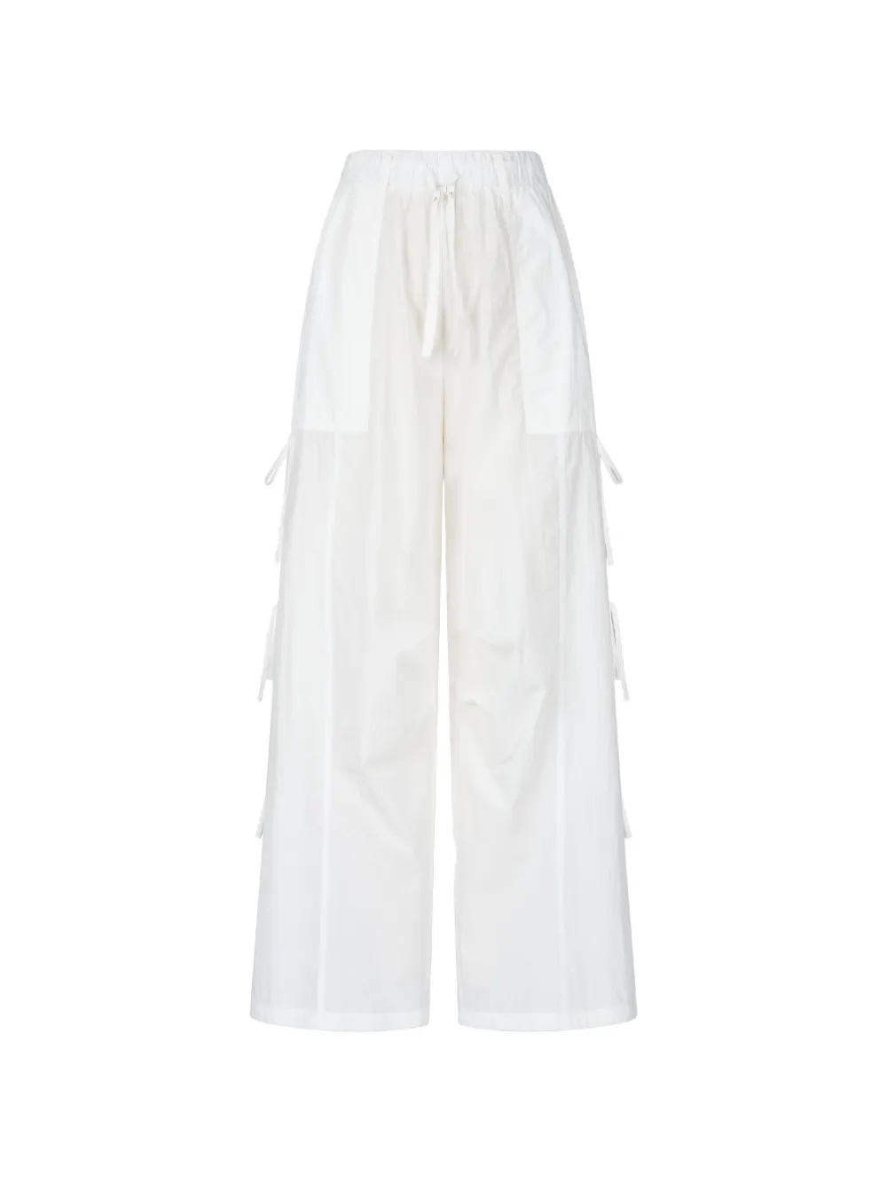 TOMBOY ribbon-detail wide-leg trousers - Bianco