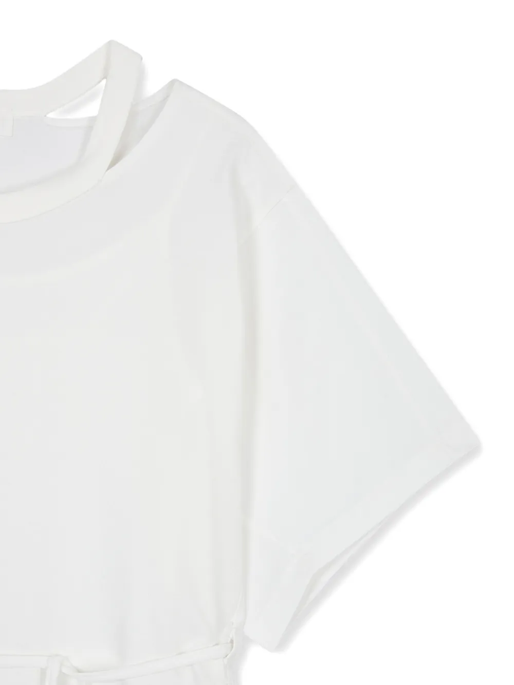 TOMBOY Maxi-jurk met ceintuur en uitgesneden details Wit