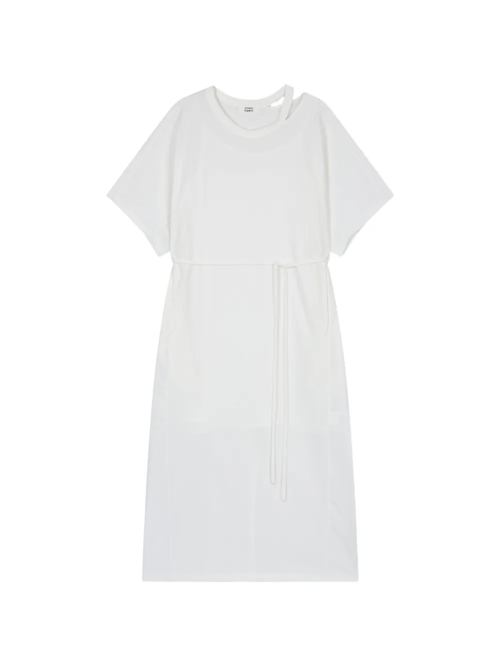 TOMBOY belted cut-out maxi dress - Weiß