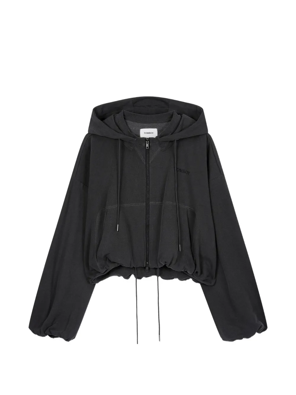 TOMBOY drawstring-hem hoodie - Nero