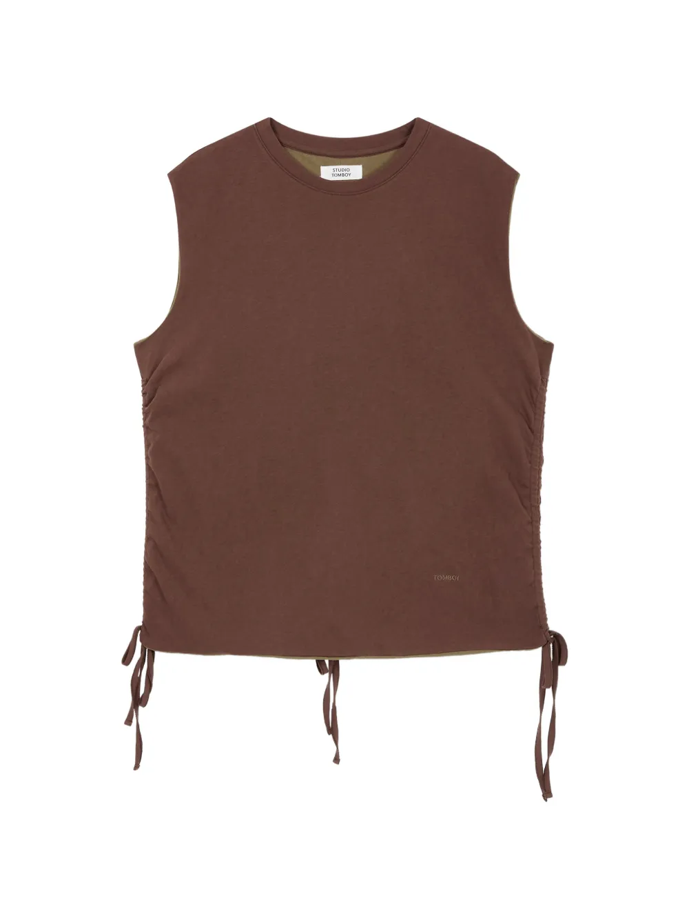 TOMBOY Top con ruches - Marrone