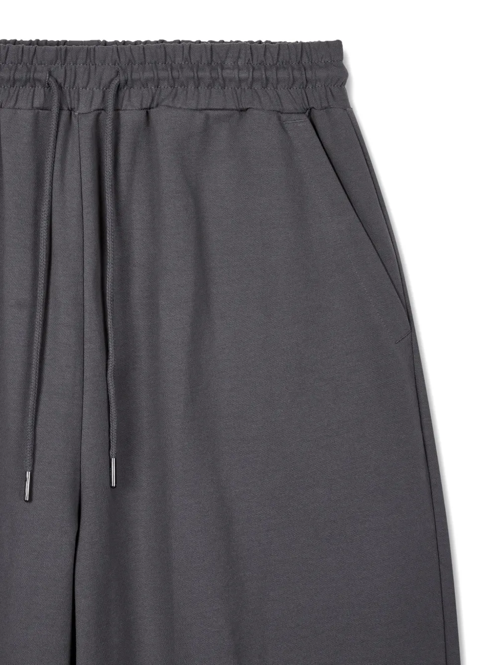 TOMBOY Broek met wijde pijpen en trekkoord Grijs