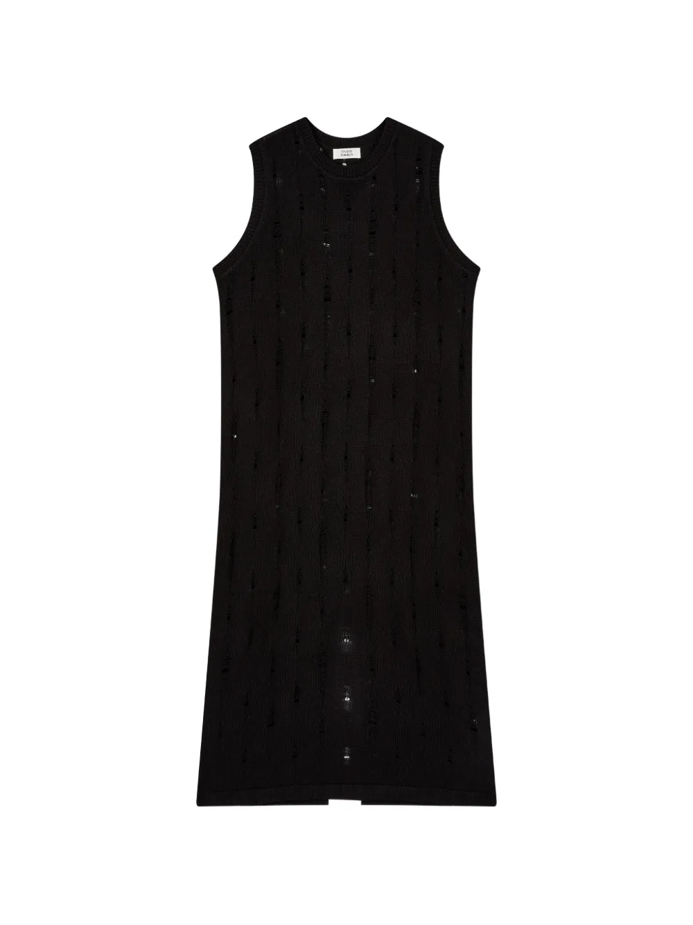 TOMBOY distressed sleeveless dress - Schwarz