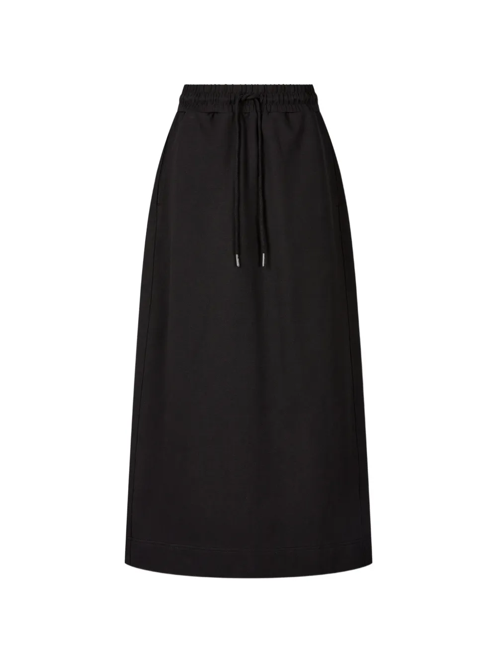 TOMBOY drawstring-waist pocket-detail long skirt - Schwarz