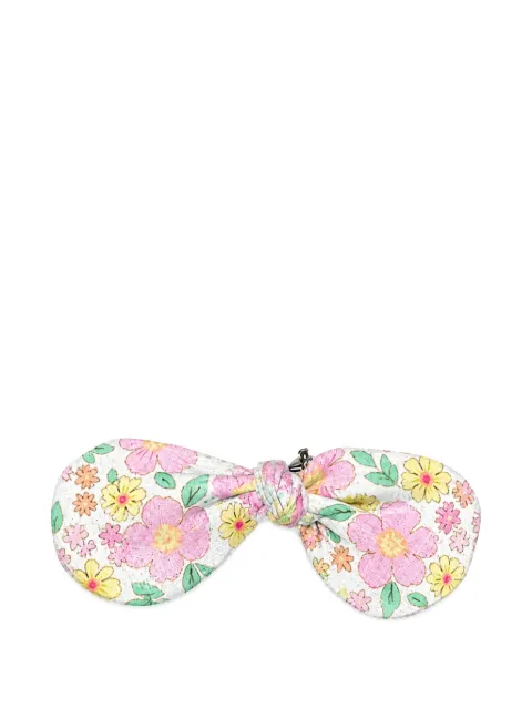Mariella Ferrari floral-print knotted hair clip