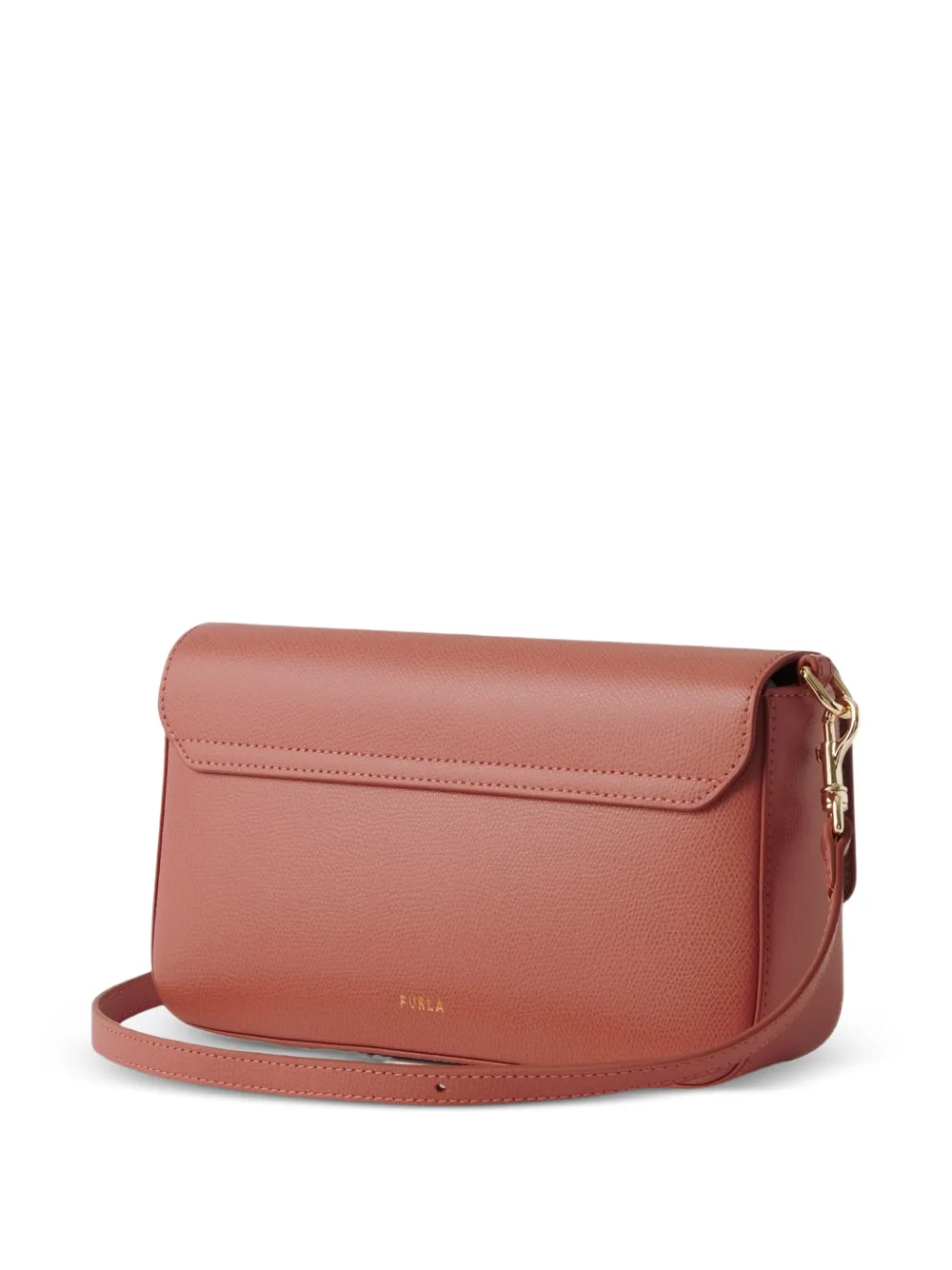 Furla Iride kleine leren crossbodytas Roze