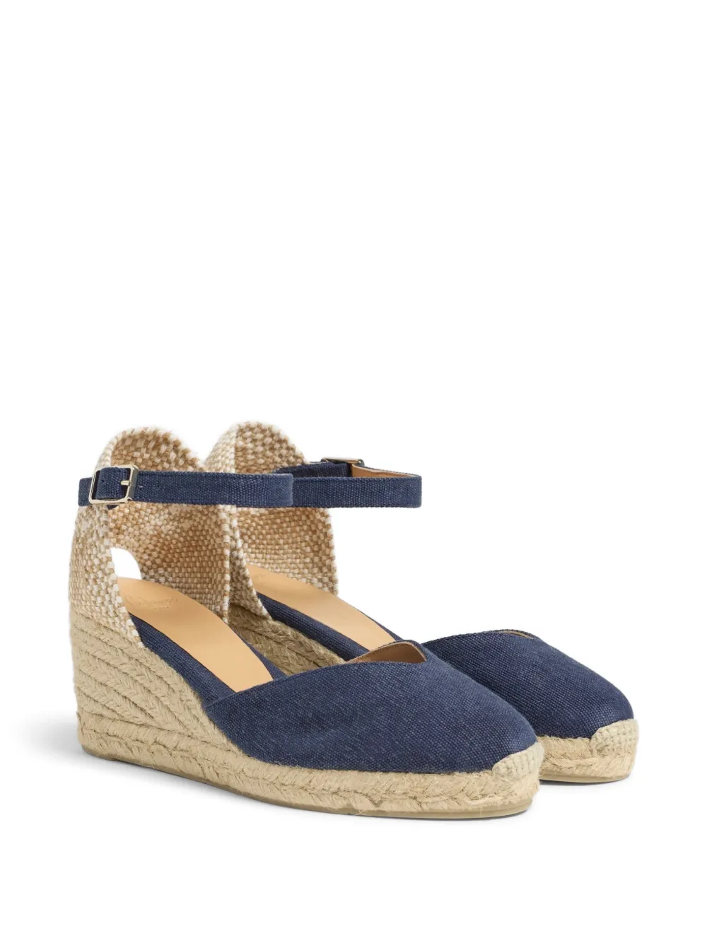 Castañer Chiarita espadrilles met sleehak Blauw