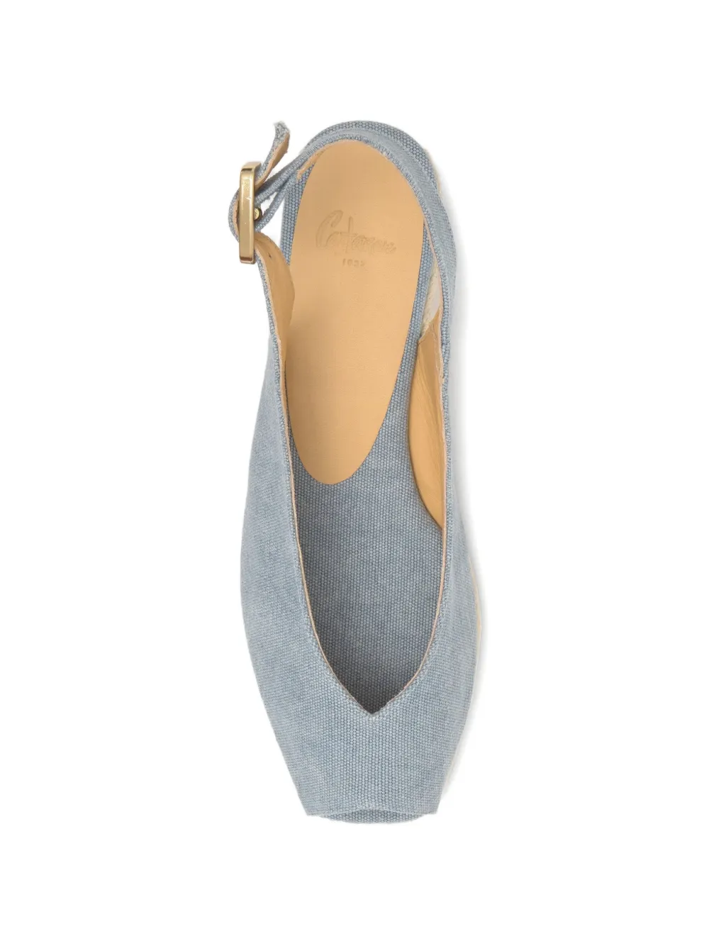 Castañer Dosalia canvas espadrilles met open neus Blauw