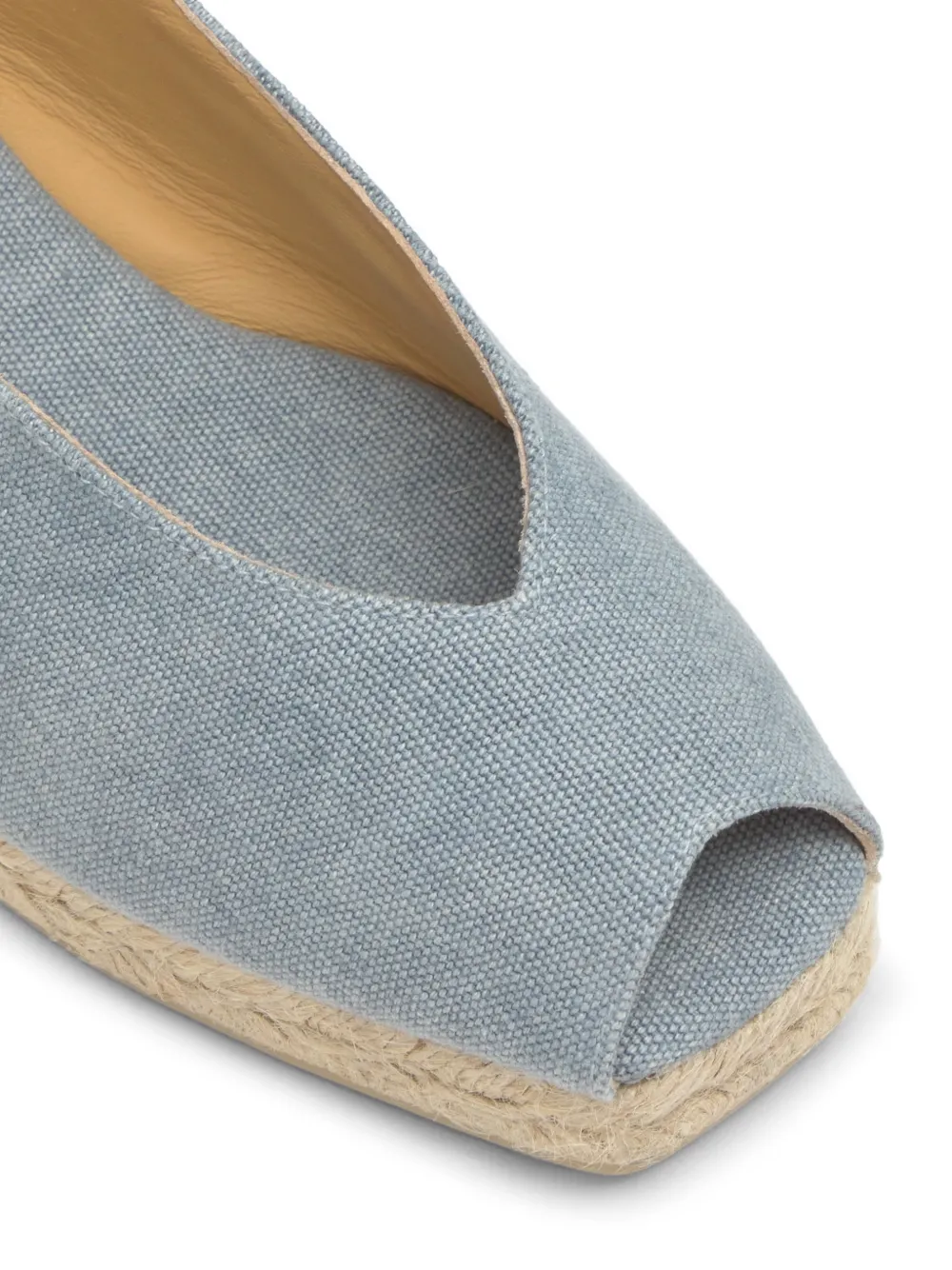 Castañer Dosalia canvas espadrilles met open neus Blauw