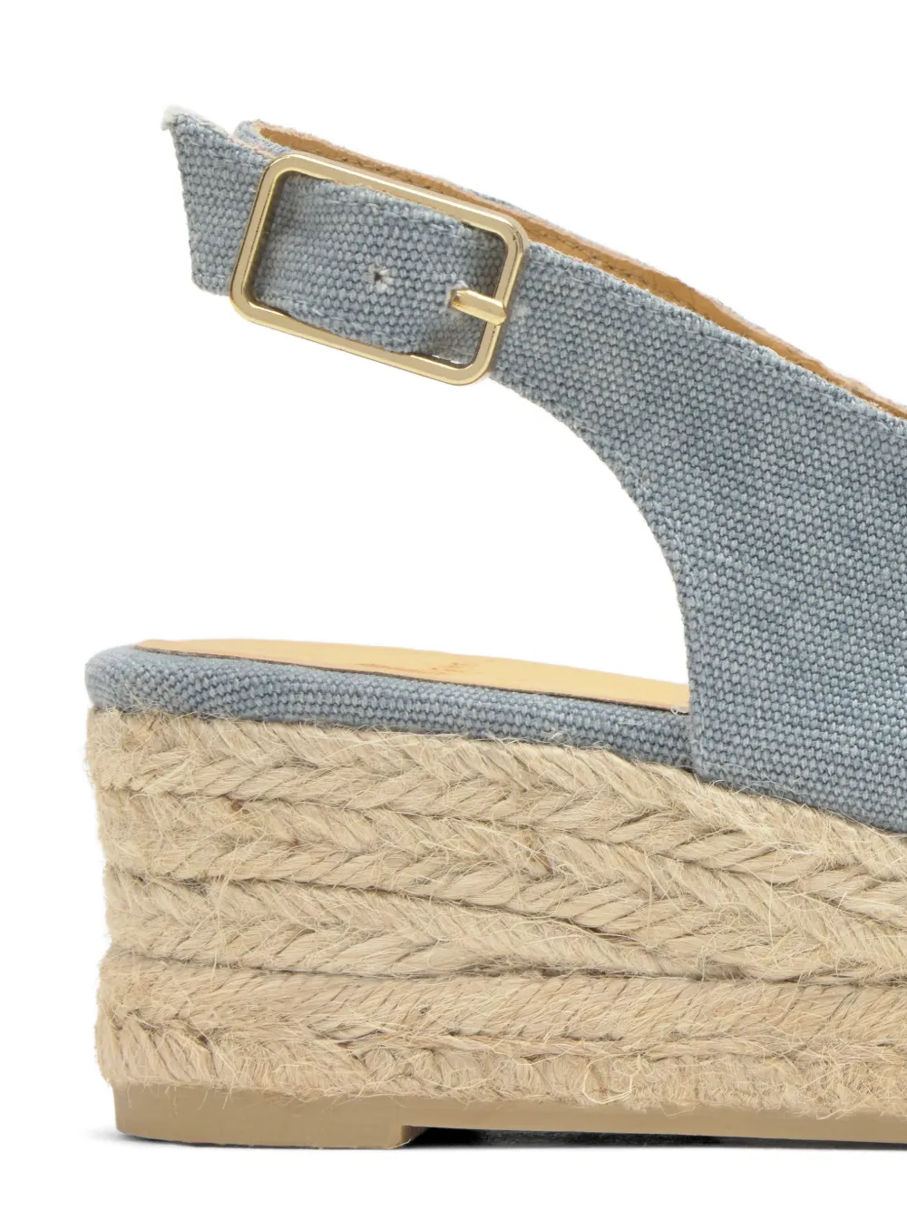 Castañer Dosalia canvas espadrilles met open neus Blauw