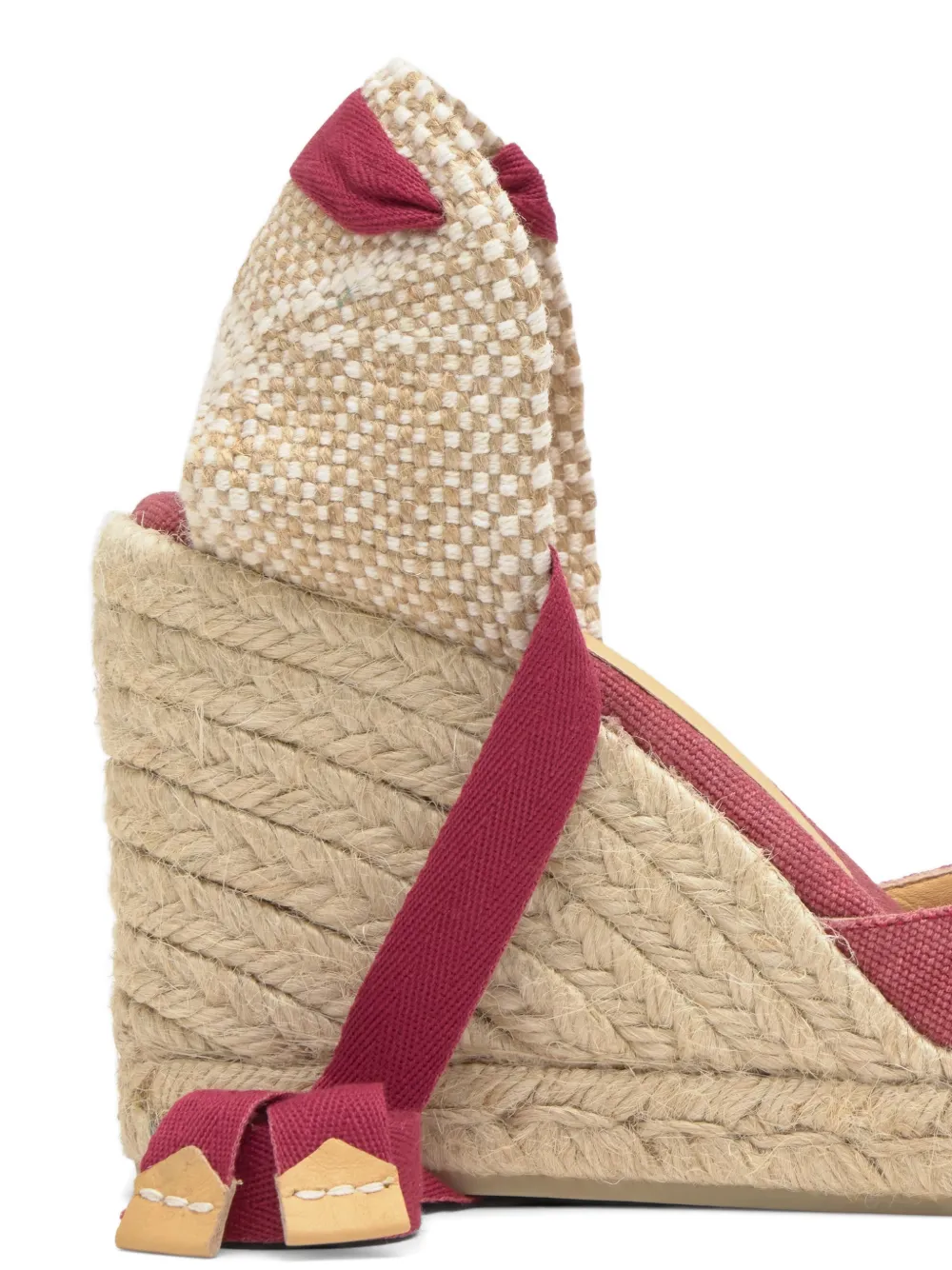 Castañer Carina espadrilles met sleehak Rood