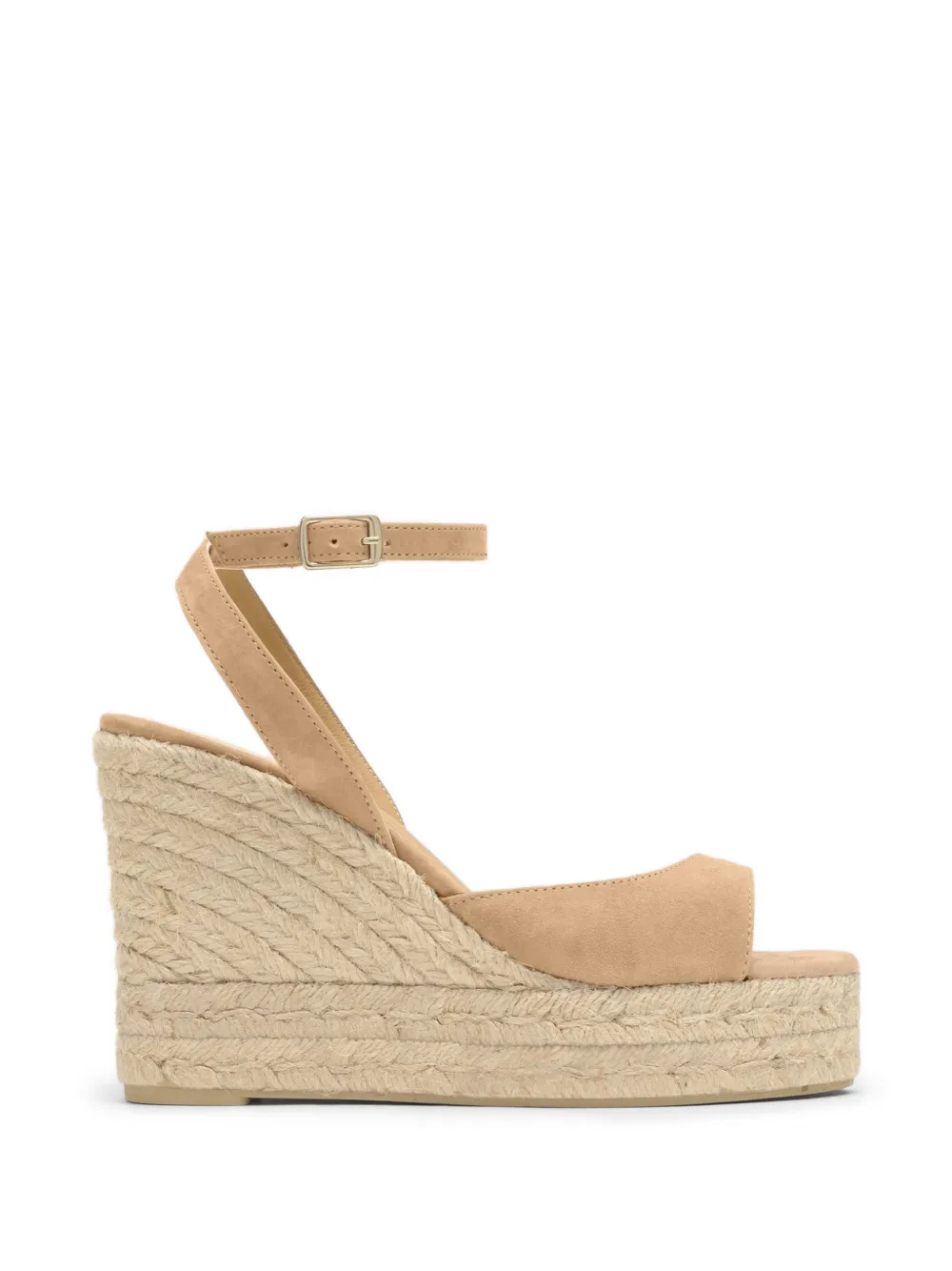 Castañer Blair suede wedge sandals - Nude