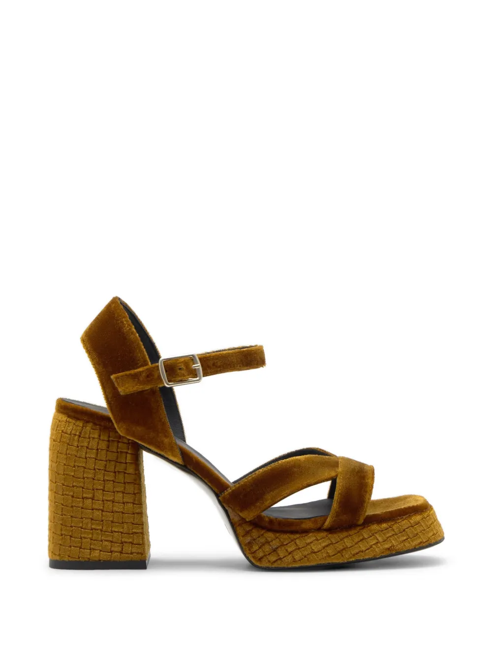 Castañer Vero braided-heel sandals Bruin
