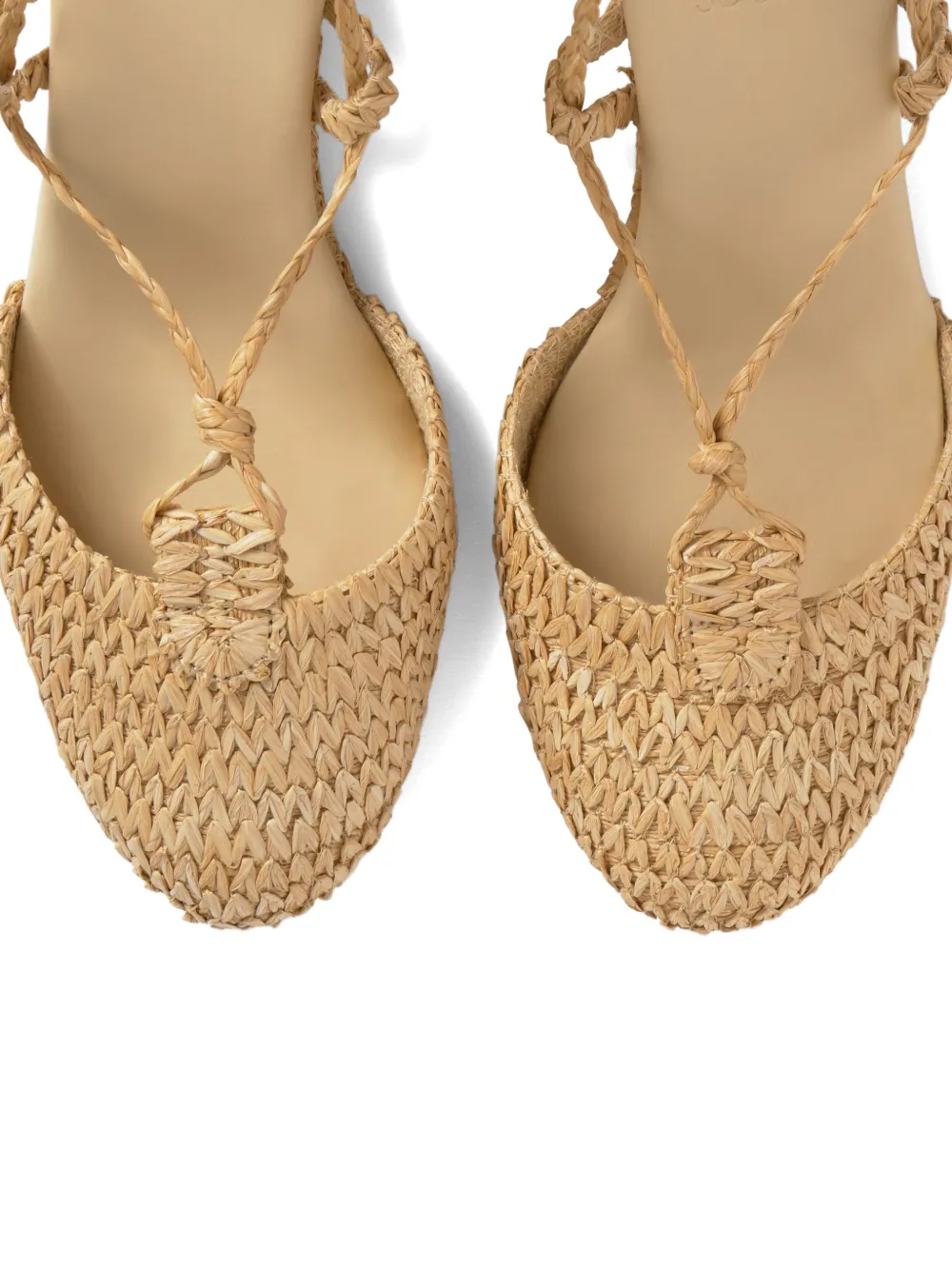 Castañer Carly gevlochten espadrilles Beige