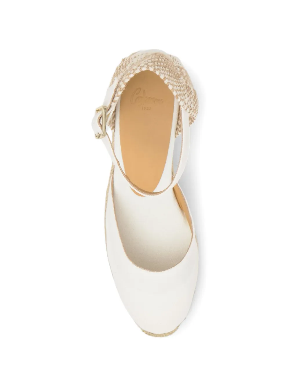 Castañer Carol espadrilles met sleehak Wit