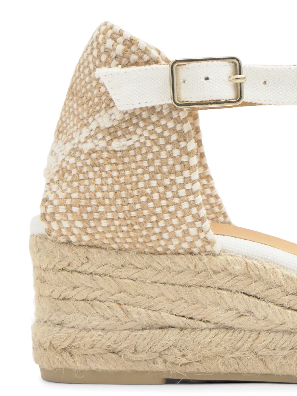 Castañer Carol espadrilles met sleehak Wit