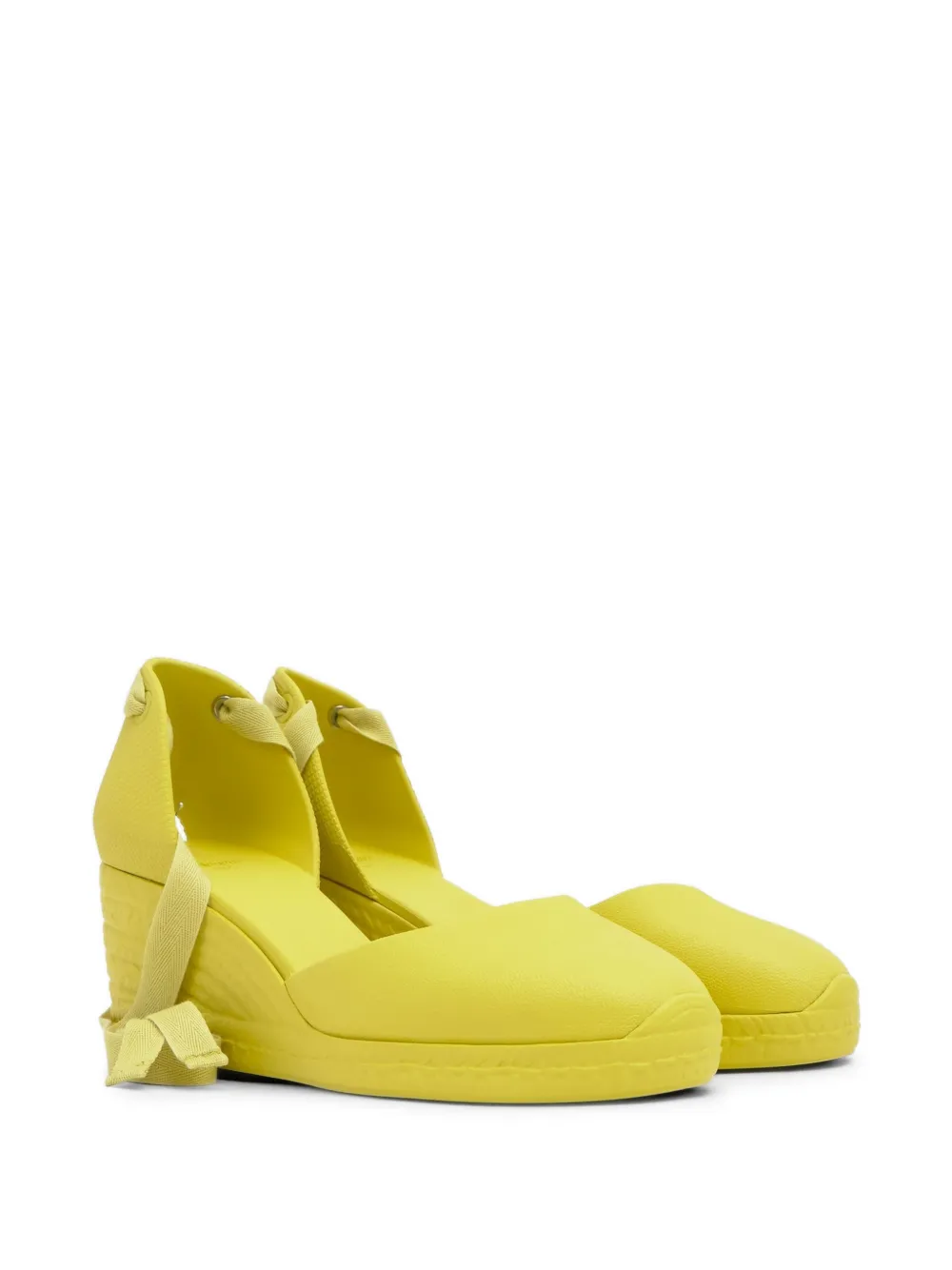 Castañer Careen espadrilles met strik Geel