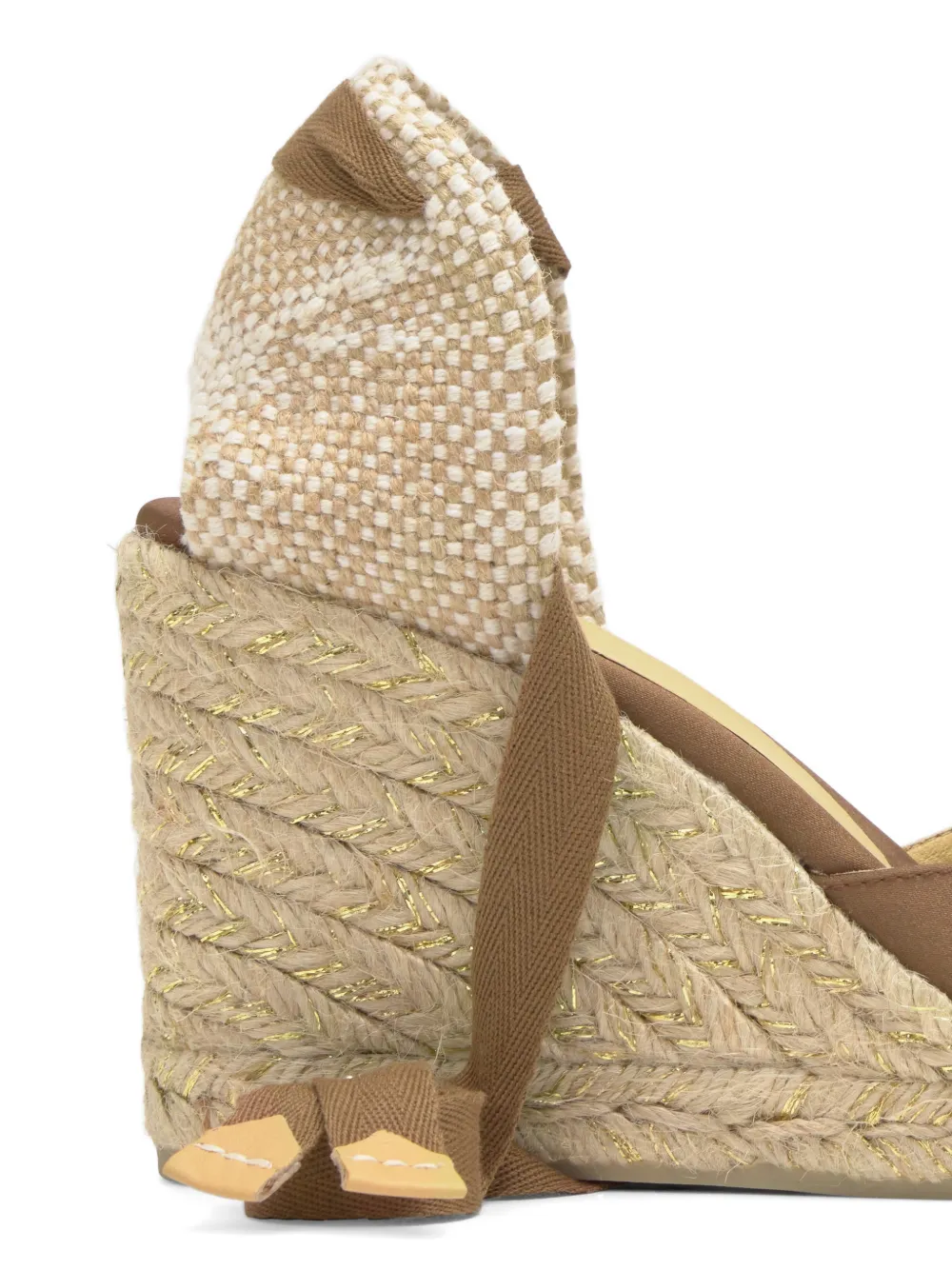Castañer Joyce espadrilles met sleehak Bruin