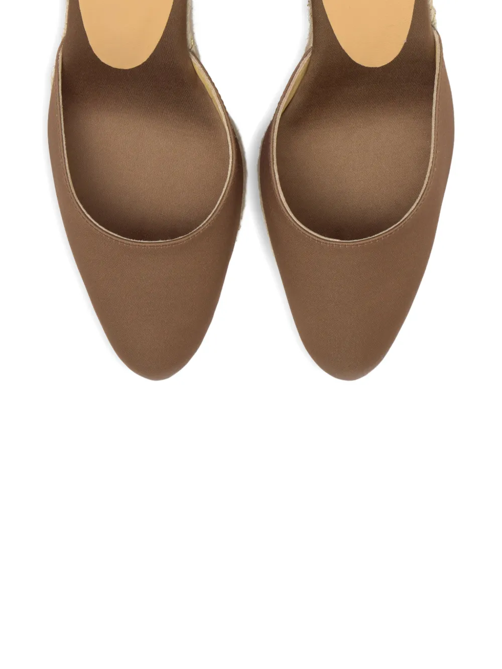 Castañer Joyce espadrilles met sleehak Bruin
