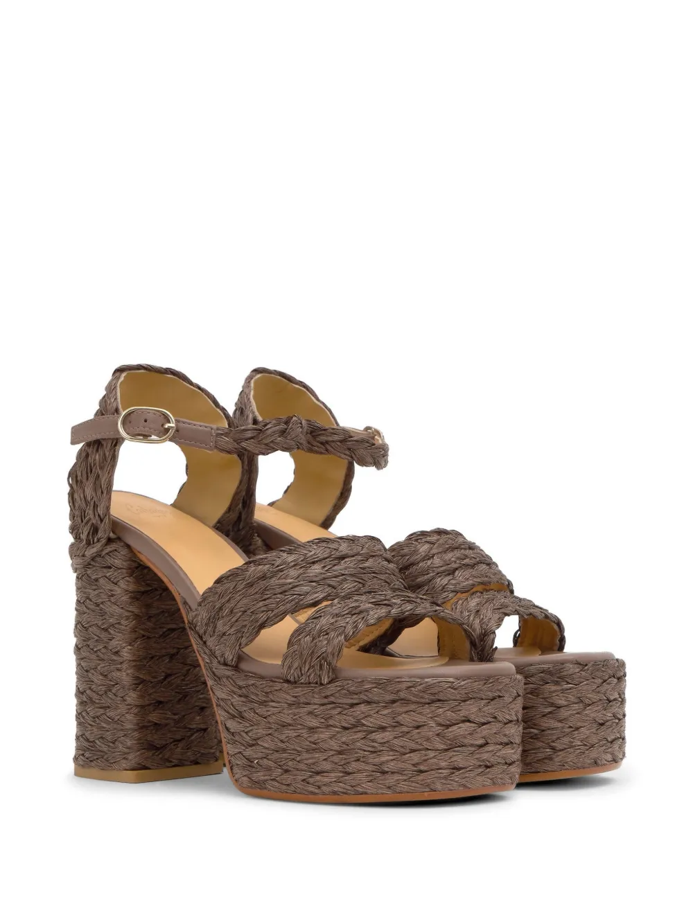 Castañer Fresa sandalen met plateauzool Bruin