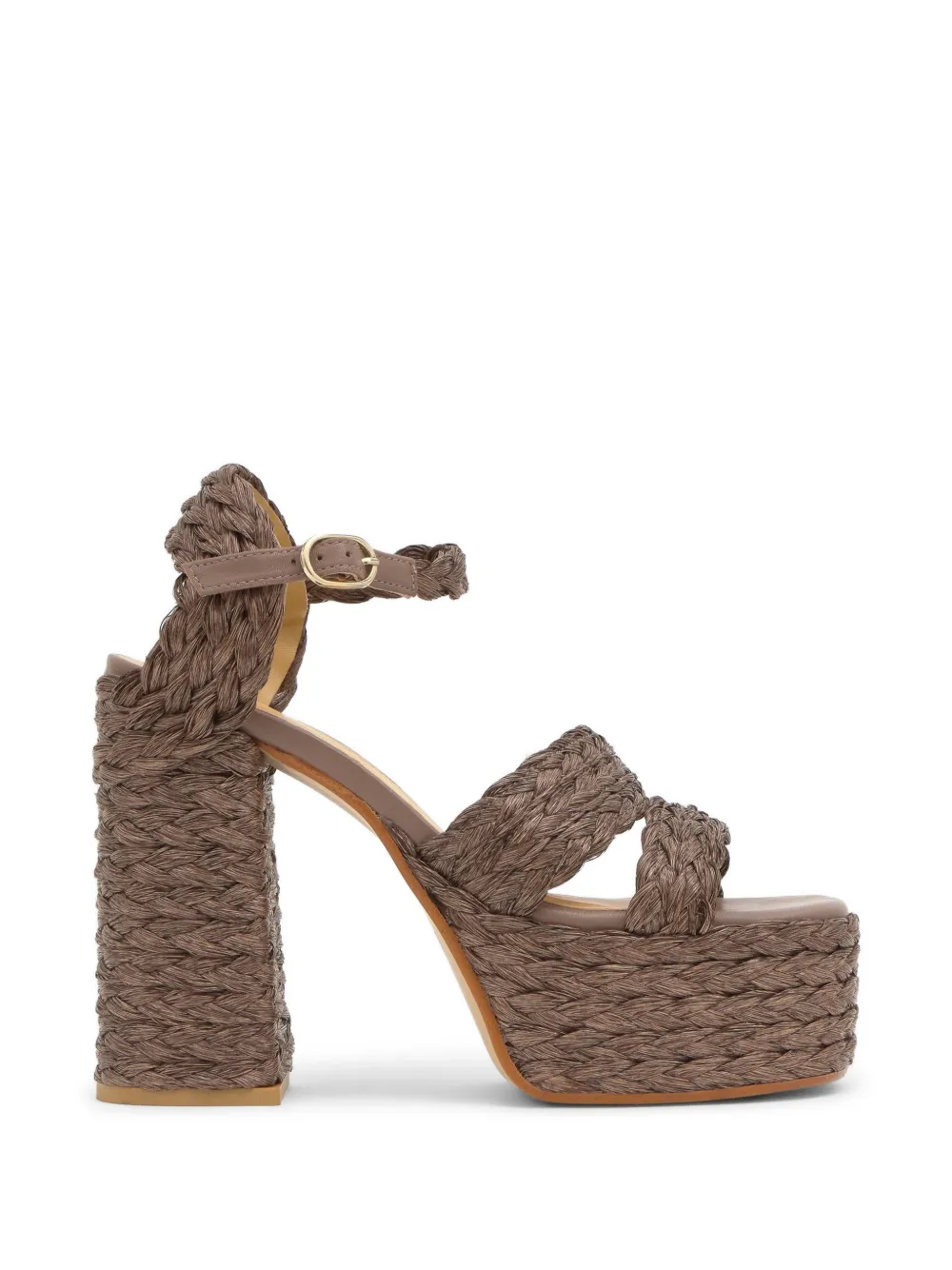 Castañer Fresa braided platform sandals - Braun