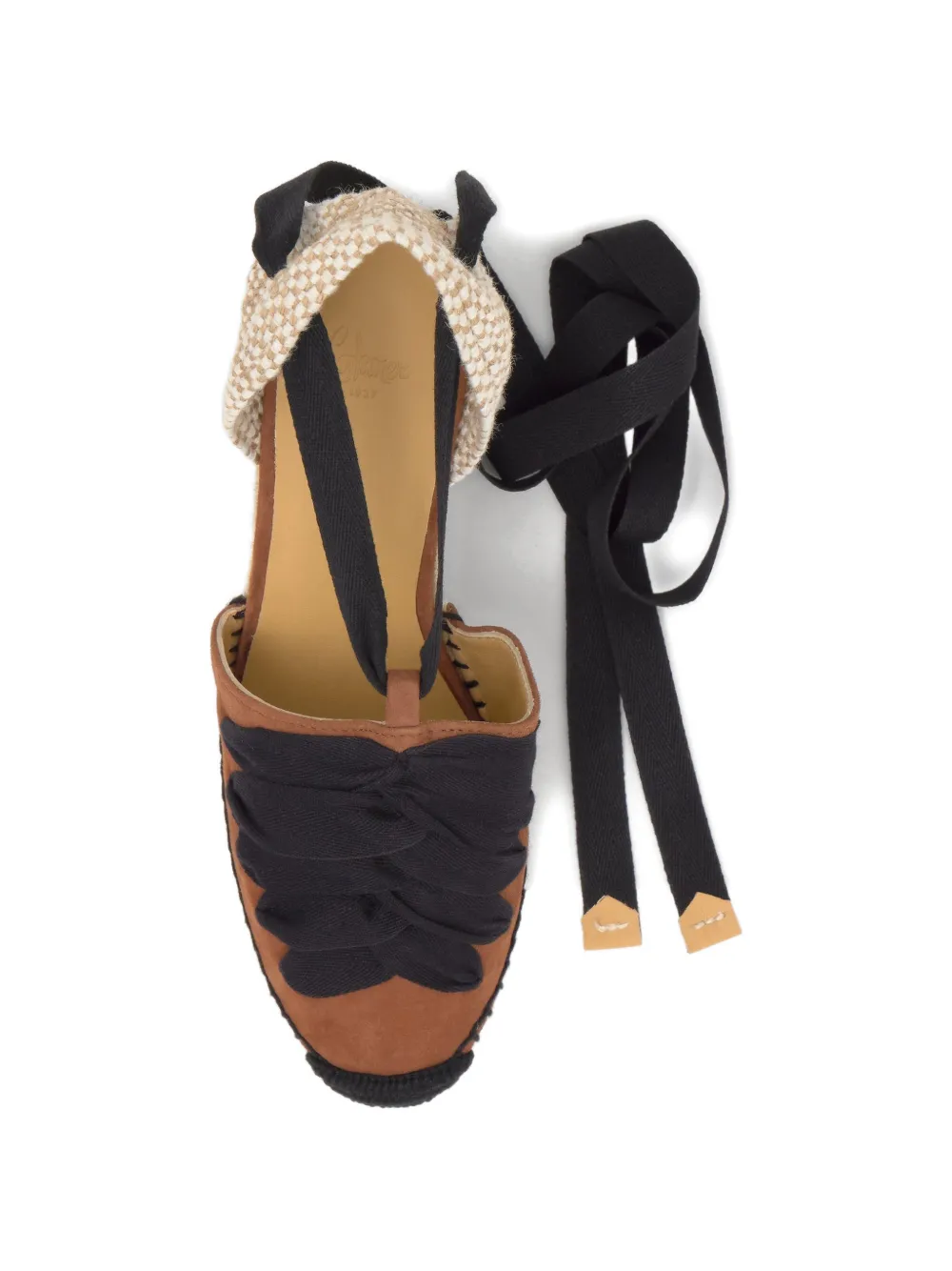 Castañer Curtis suède espadrilles Bruin