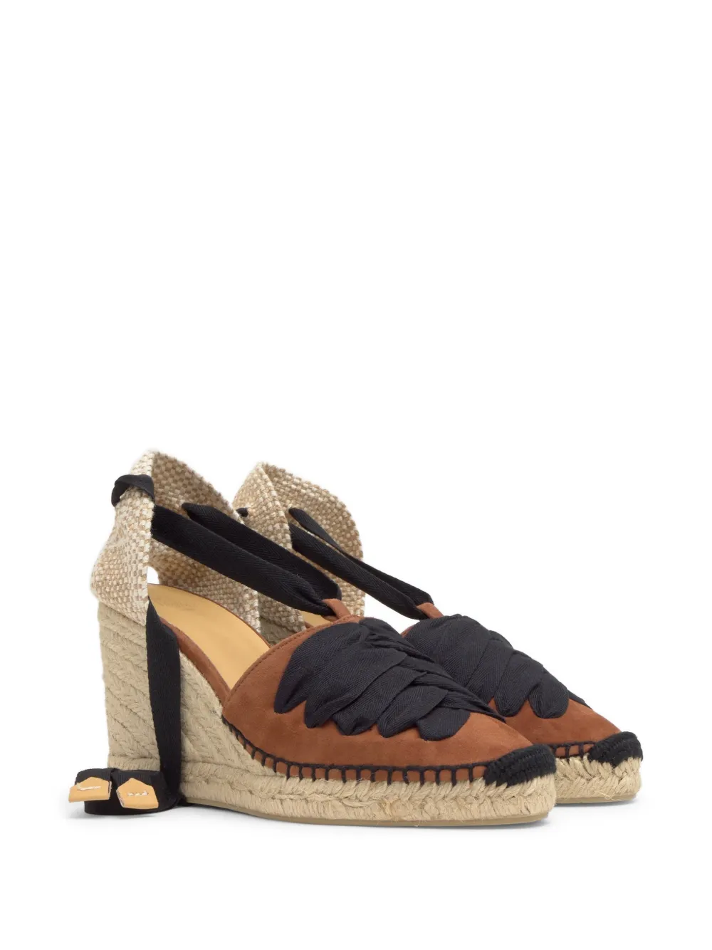 Castañer Curtis suède espadrilles Bruin