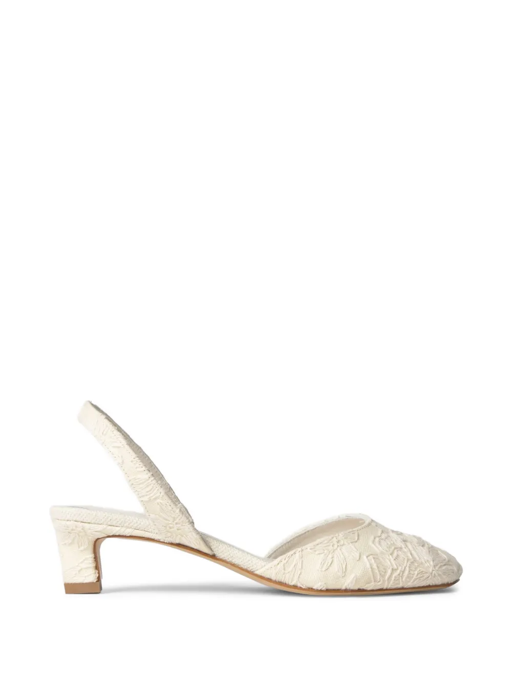 Castañer Aran floral-jacquard pumps - Weiß