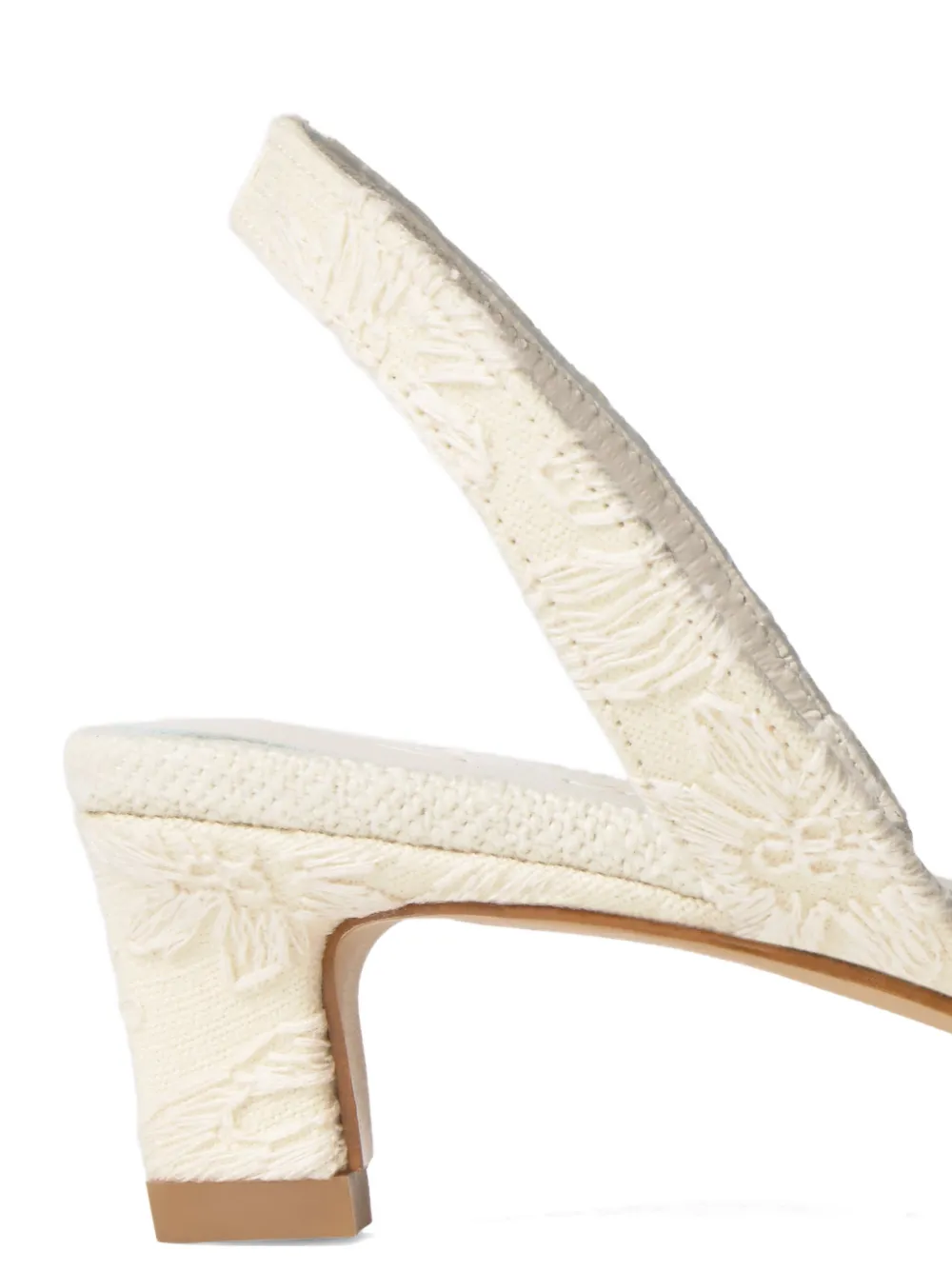 Castañer Aran pumps met bloemen-jacquard Wit