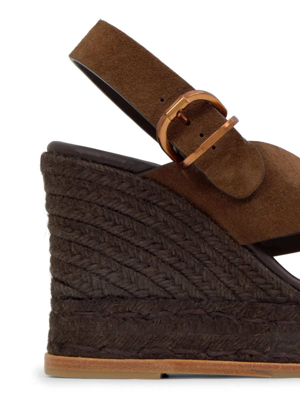Castañer Betina C suède sandalen met sleehak Bruin