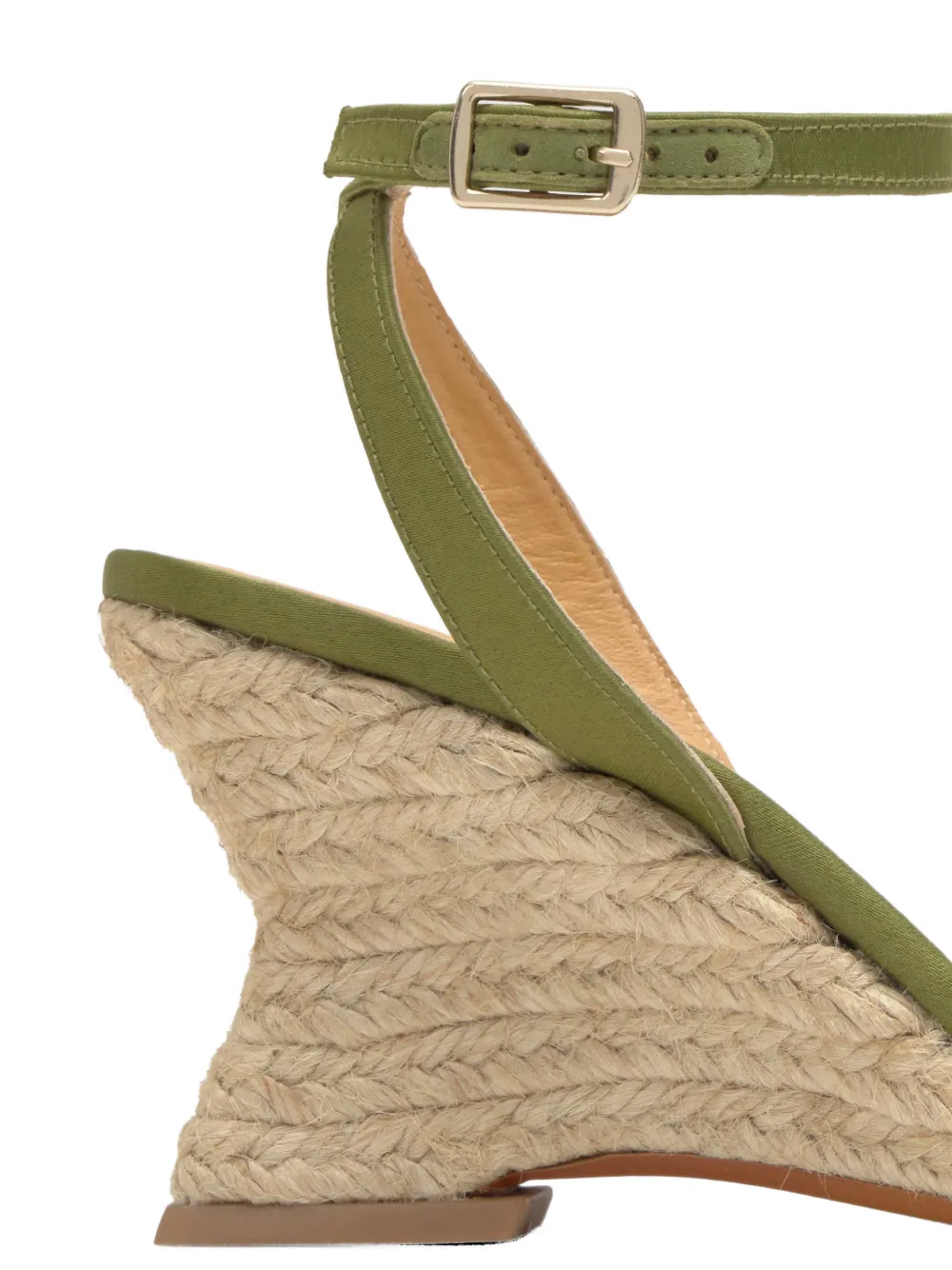 Castañer Judi espadrilles met sleehak Groen