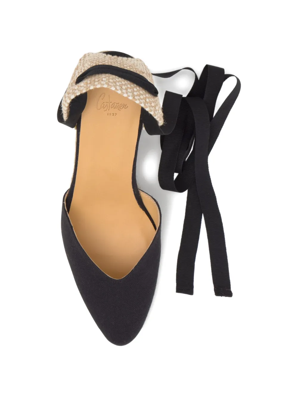 Castañer Jud espadrilles met sleehak Zwart