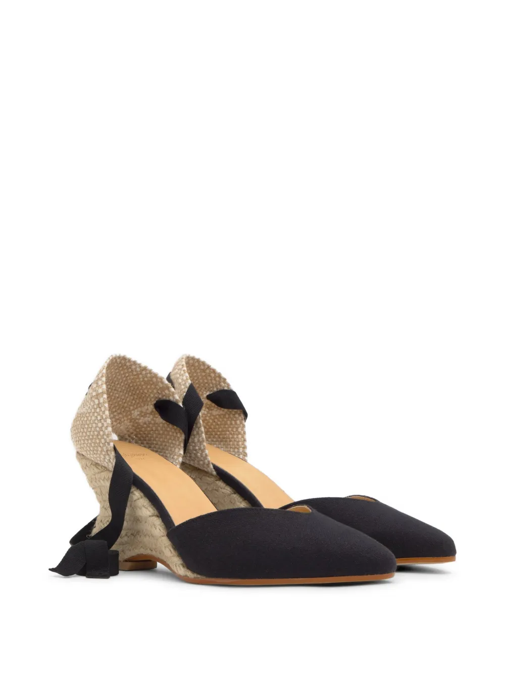 Castañer Jud espadrilles met sleehak Zwart
