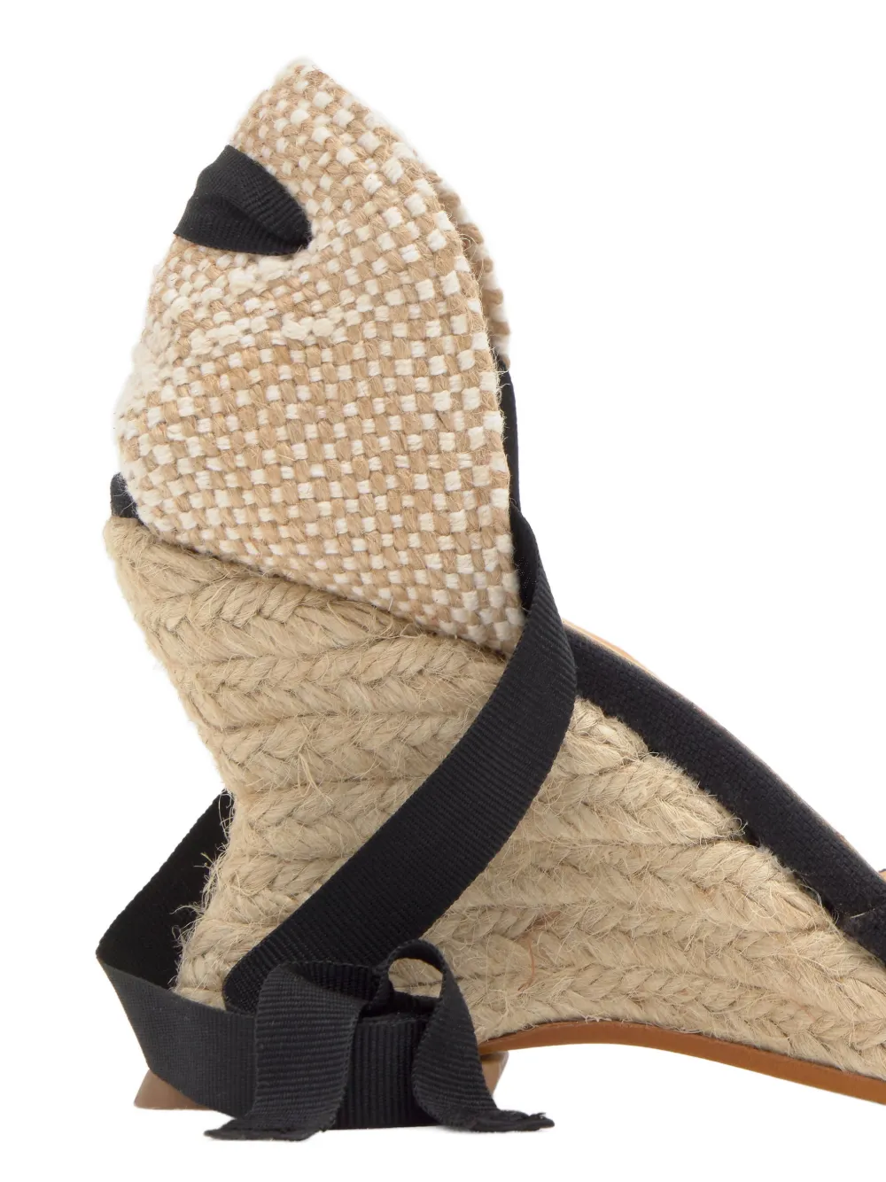 Castañer Jud espadrilles met sleehak Zwart