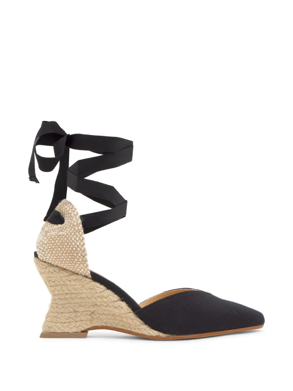 Castañer Jud espadrilles met sleehak Zwart