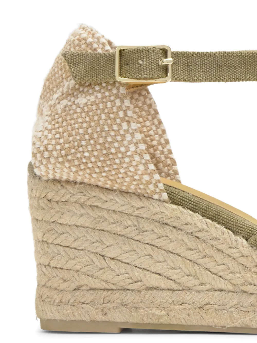 Castañer Bruna espadrilles met sleehak Groen