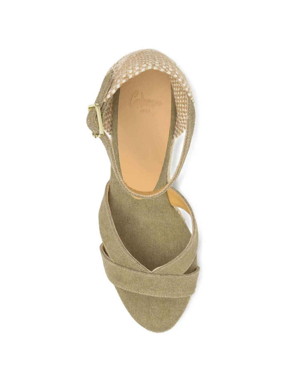  Castañer Alpargatas Bruna Con Cuña - Verde 