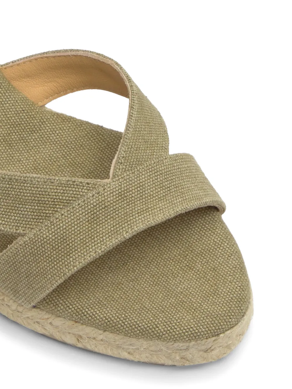 Castañer Bruna espadrilles met sleehak Groen