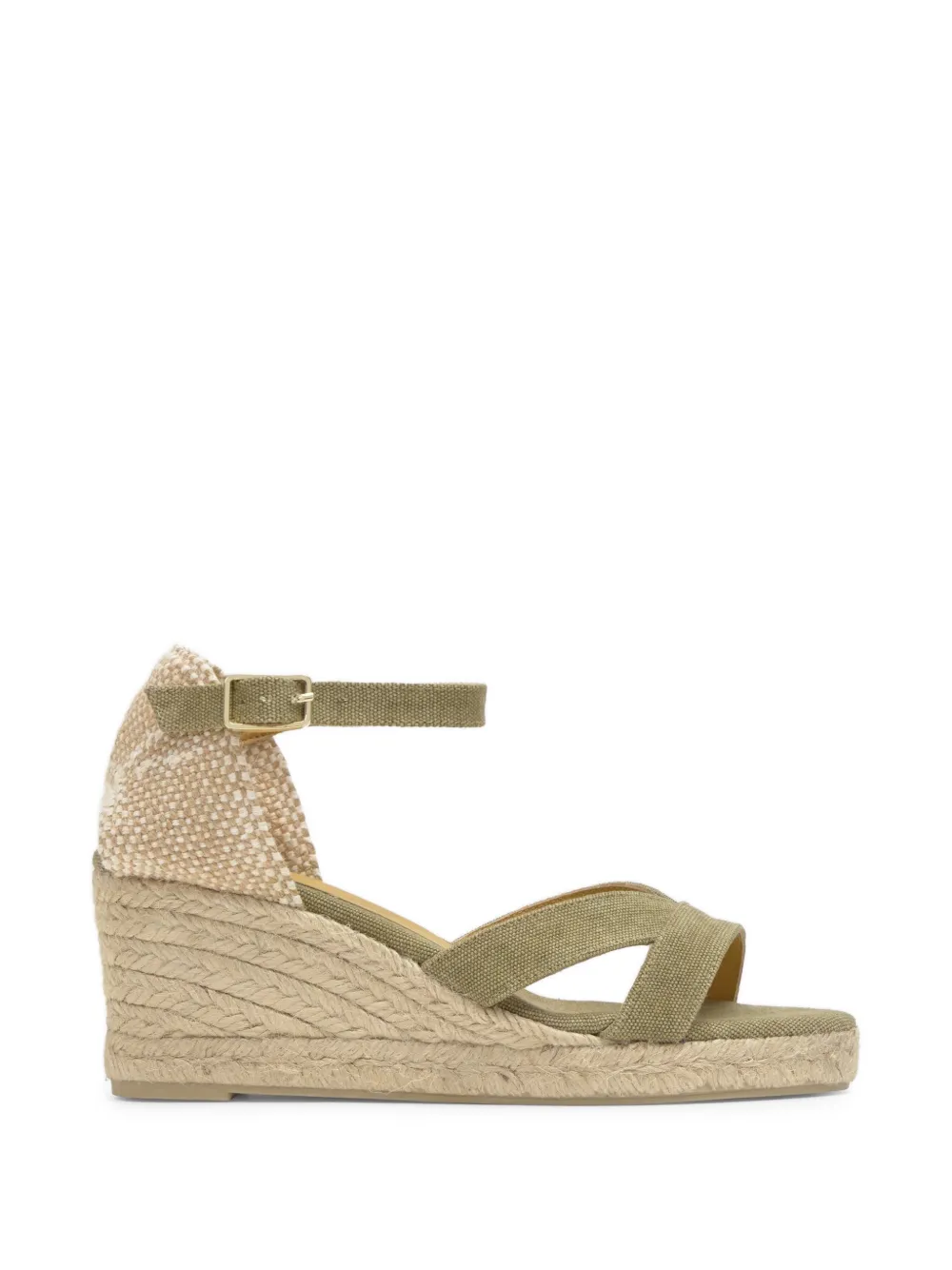Castañer Bruna espadrilles met sleehak Groen